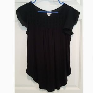 Black Cotton Blouse